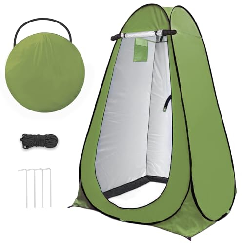 riggoo Tenda da doccia da campeggio, per esterni, per WC, per campeggio, spiaggia, con borsa per il trasporto (UV 40+)