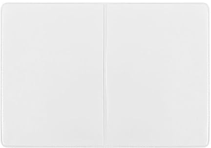 orgaexpert Schutzhülle für Alten Impfpass Weiß 210x155mm (offen) Made in Germany - dokumentenecht - mit Buchrücken Impfausweis Impfbuch Hülle Etui Umschlaghülle
