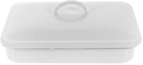 HOLIDYOYO Oven Tray Enamel Baking Pan Non-Stick Heat-Resistant Oven Roasting Dish for Kitchen