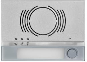Frontalino Urmet Alpha per posto esterno audio 1 pulsante grigio - 1168/131G