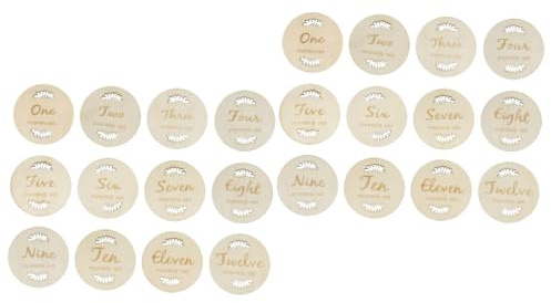 VICASKY 2stücke Monatliche Meilensteinkarten Für Neugeborene Kreative Und Lustige Geburtstagskarten Mit Einzigartigem Design Für Erste Jahr Selbstklebend Für Babyfotos Und Feiern