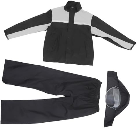 ULTECHNOVO 1satz Outdoor Regenanzug Herren Wasserdichte Regenjacke Regenhose Atmungsaktive Motorradbekleidung Reflektierend Winddicht Für Fahrradtouren Und Outdoor-aktivitäten