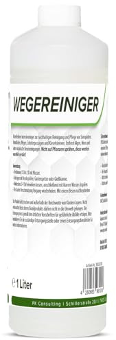 FLOTEX Hocheffektiver Wegerein 6x1 Liter | Steinreiniger Intensiv Aussen entfernt starke Verschmutzungen | Flechtenentferner für Pflastersteine, Terrassenplatten & Beton | Made in Germany