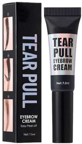Gel de cejas - Tinte de cejas Peel -Off, rímel tintado, gel impermeable | Fórmula de secado rápido de larga duración con acabado de color natural, relleno de cejas a prueba de sudor para crear cejas c