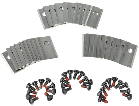 vhbw 30x reservblad, kompatibel med Einhell Freelexo Kit, Kit 500 och GC-RM 500 gräsklippare – reservblad i silver, rostfritt stål