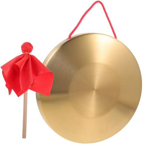 Garneck Schlaginstrumente Gonginstrument Handgong Kindergongspielzeug Gong Mit Schlägel Musikalische Partyrequisiten Schlagzubehör Interessantes Gongspielzeug Lustiges Schlagspielzeug