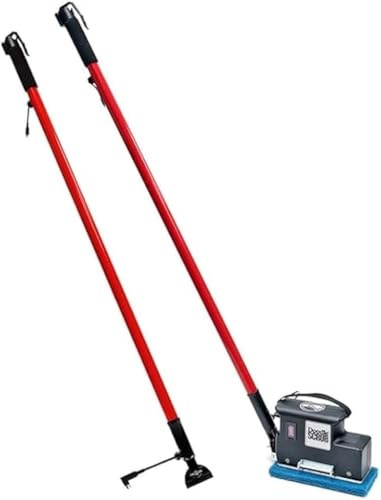 Square Scrub Battery Doodle Scrub with Extra Battery Handle – Cordless EBG-9 Floor Scrubber
