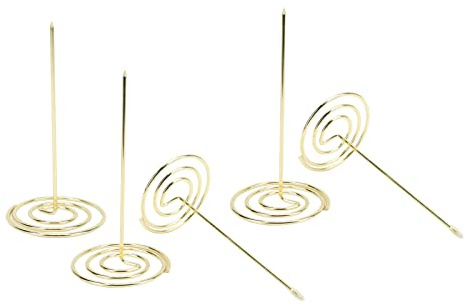 Yctze Porte-reçus 5 Pièces avec Conception Amovible, Broche de Contrôle pour le Bureau et la Cuisine Argent (GOLD)