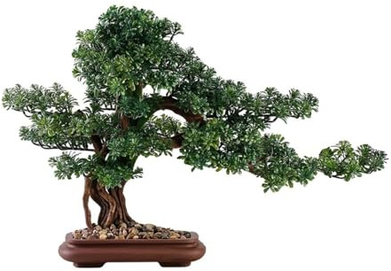 Gefälschter Bonsai, Bonsai-Baum mit Keramik-Blumentopf, Zimmerpflanze for Büro, Hotel, Wohnzimmer