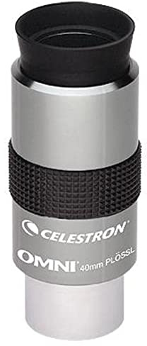 Celestron Omni 40 mm Plössl okular (tråd-i-filter 1,25 tum) med 43° synfält