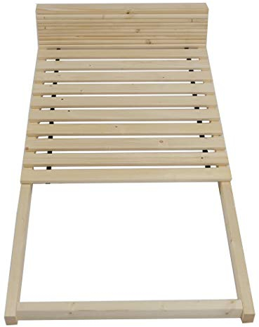 TUGA - Holztech unbehandelter Massivholz Lattenrost 90x220cm 300Kg bestehend aus Rollrost und passendem Rahmen auch als Palettenbett