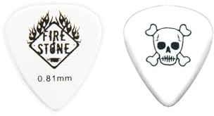 GEWA Plektrum/Pick Monster, 351 Form, Skull, weiß, 0,81 mm, 12 Stück