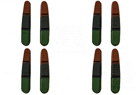 4 Pairs 8 Pads Compatible with Shimano Dura-Ace Road Brakes, Triple Compounds Inserts (Blocks/Shoes)