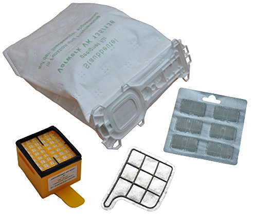 12 Sacchetti per aspirapolvere a 5 strati, in tessuto non tessuto di alta qualità, adatto per chi soffre di allergie, 1 filtro igienico, 1 filtro di protezione del motore, 12 profumi compatibili con Vorwerk Folletto 135, 136, 135SC, VK135, VK136, FP135, FP136, FP135 SC …