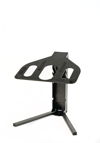 QUIK LOK - LPH/005 SUPPORT POUR ORDINATEUR PORTABLE, structure en acier légère et stable, avec patins en caoutchouc, deux angles différents, charge maximale 15 kg, couleur noire