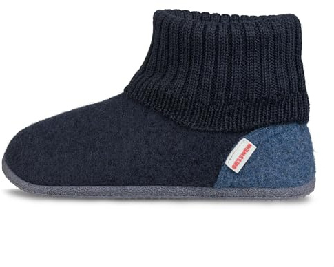 GIESSWEIN Hüttenschuhe Kramsach Adults - Warme Filz-Hausschuhe für Damen & Herren, rutschfeste Pantoffeln, High-Slippers, Geschlossen