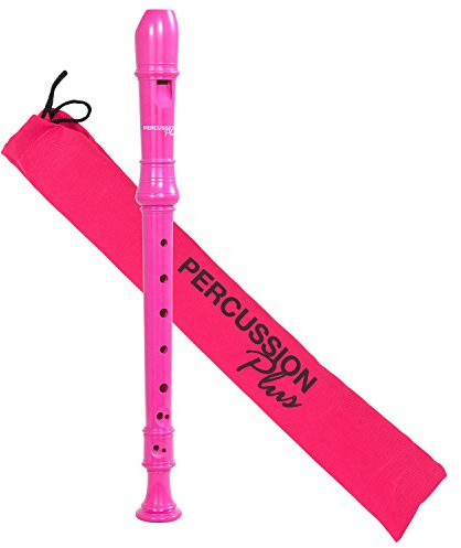 Percussion Plus PP1615 Colourful Soprano Descant Recorder - Pink