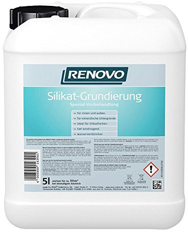 Silikat Grundierung 5 L Renovo Voranstrich für Silikatfarben
