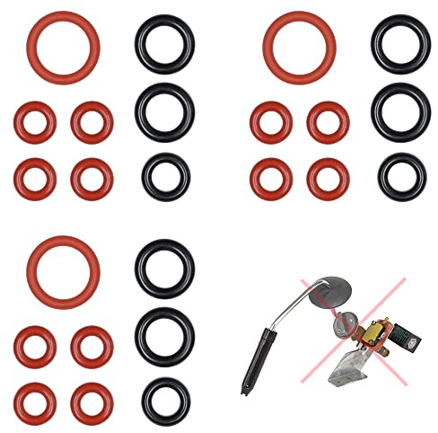 3x Satz Dichtung Wartungssatz O-Ringe für Heißwasser Dampfventil + Pannarello passend für Saeco Gaggia Solis Bosch König Rotel Satrap Set-15