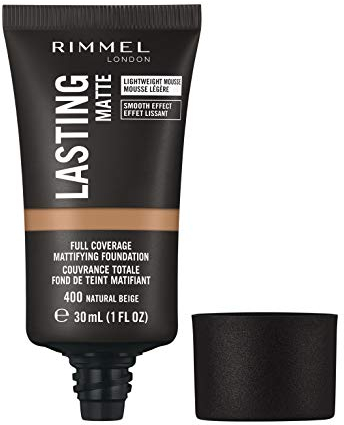 Rimmel Lasting Matte Full Coverage Light-weight Foundation 30ml, 400 Natural Beige
