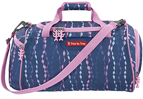 Step by Step Sporttasche „Mermaid Bella“, blau/rosa, mit Nasswäschefach, Abnehmbarer Tragegurt, Verstellbarer Schultergurt, für Mädchen 1. Klasse, 13L
