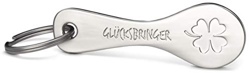 FABACH Trolley Spoon Einkaufswagenlöser Schlüsselanhänger - Einkaufswagenchip abziehbar aus Metall - Einkaufschip für Einkaufswagen, kein Steckenbleiben im Pfandschloss - Glücksbringer