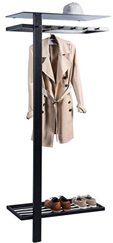 M2 Kollektion Barcelona Wandgarderobe, Metall, B/H/T = 80x190x43cm