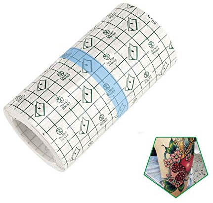 Tattoo Aftercare Bandage Rolle 15,2 cm x 9,1 m – wasserdichte transparente Folie für Tattoos, Initialheilung und Hautreparatur, selbstklebende Tattoo-Versorgungsfolie