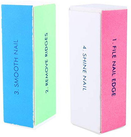 1 Stück Nagelfeile Block Schleifpuffer Polierfeile Professionelle 4-seitige Nagelfeile Salon Maniküre Nail Art Tipps Werkzeuge