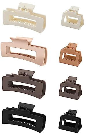 8 Stück Große Haarklammer，Rutschfeste große Haarspangen für Damen Mädchen Haar Jaw Clips für dickes Haar Dünnes Haar hair clip claw clip