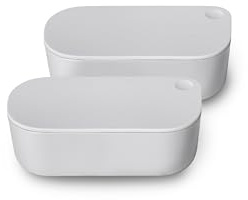 Caraway Lot de 2 ramequins Dash avec couvercle - Facile à ranger, non toxique - Parfait pour les sauces, garnitures et petites collations ou accompagnements