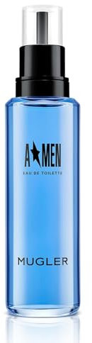 MUGLER A*Men Eau de Toilette Nachfüllflakon, Herren Parfum, Amberartiger, holziger Gourmand-Duft, Kräftiges Duftspray