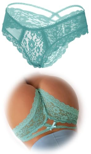 ohmydear Sexiga stringtrosor för kvinnor, 1/2/3-pack, brasilianska trosor, damkläder, plusstorlek, sexiga underkläder, erotiska, string, trosor, genomskinliga, M-L
