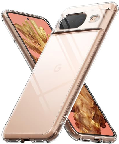 Ringke Fusion Compatibile con Cover Pixel 8, Calza Perfetta, Custodia Trasparente e Antiurto Protettiva Robusta con e Ottima Grip - Clear