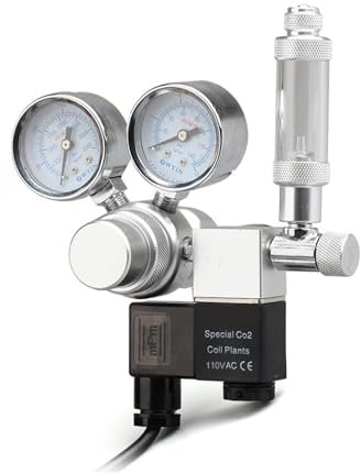 Aquarium CO2 Regulator CO2 Pressure Regulator With Bubble Counter Check Valve For Aluminum Cylinder W21.8 CGA320 G5/8 Interface (Color : H26200, Size : G58)