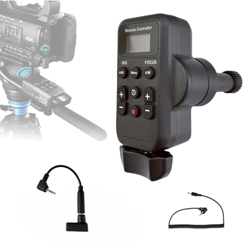 PHOLSY Controller Remoto Wireless per Videocamera con LANC o Remoto da 2,5 mm, zoom video, messa a fuoco video, IRIS e Telecomando per Registrazione video Compatibile con Canon Sony Videocamere