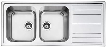 SMEG Professional Range - Silver Double Universale Sink