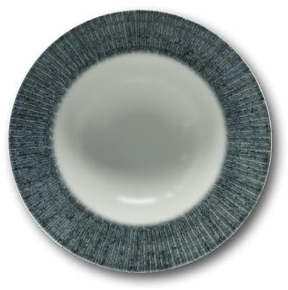Saturnia Set 6 Piatti da Tavola Pasta Bowl Space in Porcellana 26,5 cm