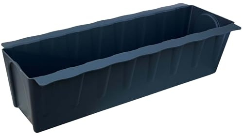 Paletten Blumenkasten Einsatz 37,3 cm Anthrazit Bewässerungsmatte Einsatz | BURI, 2er Set, Europalette, Made in Germany, Wasserspeicher, Balkon, robuster Kunststoff, Pflanzkasten, langlebig