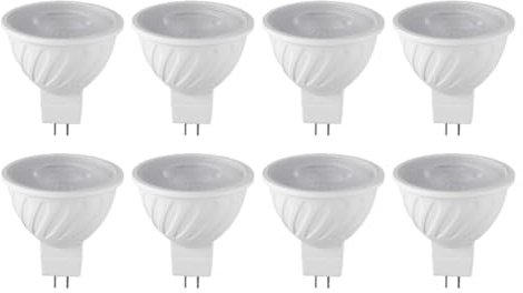Quystetes 8PCS 7W MR16 DOB LED Bulb GU5.3 Base 6000k 580LM White Light for Ceiling Light Track Light Home Use Dob Bulb