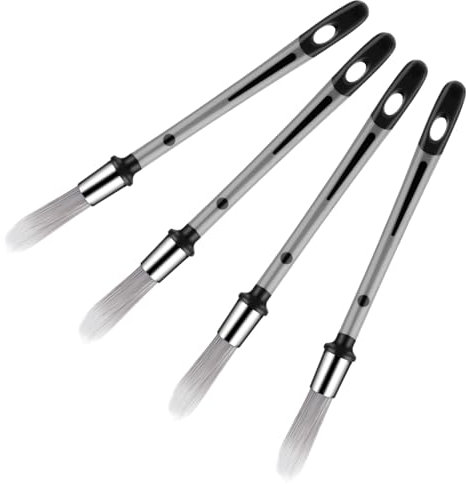 Pennelli per pittura, 4 pezzi, strumento per pittura sui bordi, piccole pitture, piccoli pennelli per la riparazione di piccole pitture, pennelli per macchie, pennelli per pittura, pareti, angoli