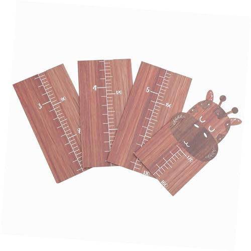 ibasenice 1 Satz Wachstumsdiagramm für Dekorative Holz Messlatte im Giraffen Design Wanddeko für Kinderzimmer Praktische Wachstumsmessung Installieren