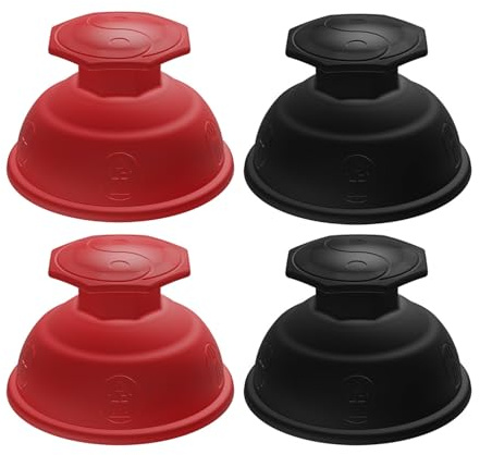 4 Stück Schröpfen Silikon, Schröpfgerät, Saugglocke Massage Tools, Anti Cellulite Becher Vakuum Saugnapf, für Schmerzlinderung, Entspannung von Körper, Geist, Stressabbau