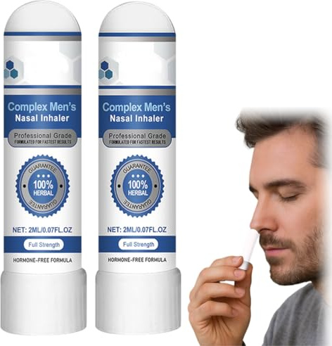 OIXYAZ 2 pcs Irmx inhalateur pour homme,redonne énergie et vitalité,stick inhalateur nasal naturel,Suministros Respiratorios Con Aroma Vigorizante Larga Duración.