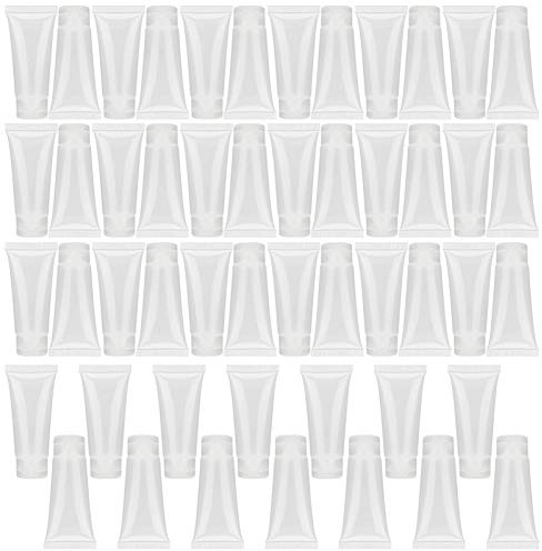 Bottiglia di plastica di spremitura leggera portatile per tubo di lozione viaggio 20 ml 50pcs