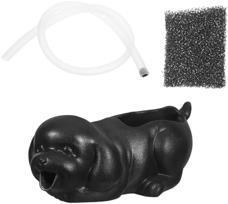 Toddmomy Fontaine à Jet Eau Céramique Statue De Poisson pour Aquarium Décoration Intérieur Et Extérieur Cascade à Circulation Eau