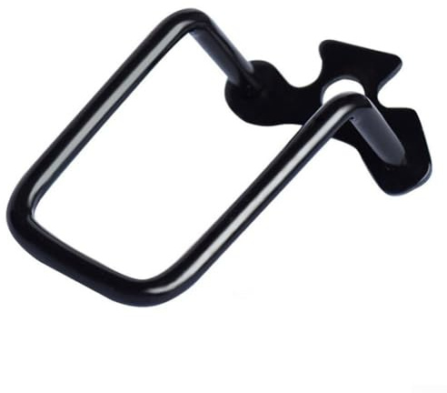 Filteilect Schaltwerkschutz, Edelstahl-Kettenstrebenschutz für Mountainbikes und Rennräder, Doppelflügel-Design, kompatibel mit den meisten (schwarz)