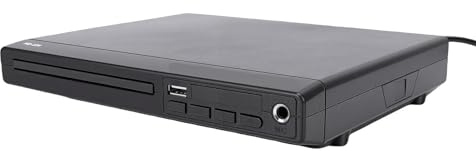 Gugxiom Lecteur DVD HDMI pour TV, Lecteur CD/DVD Compact HD 1080P pour Smart TV avec USB et Télécommande, Lecteurs CD Multi-régions pour la Maison Support NTSC/PAL (Prise UE)