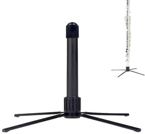 Supporto Per Clarinetto Portatile - 14,5 Cm, Struttura Pieghevole In Metallo, Base Antiribaltamento A Gambe, Braccio Di Supporto Articolato In ABS, Unità Di Trasporto Compatta | Contiene Strum