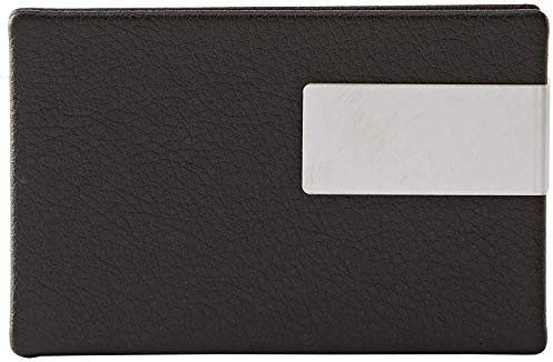 Wedo 2056601 Visitenkartenbox Good Deal für Karten 90 x 57 mm, schwarz/silber